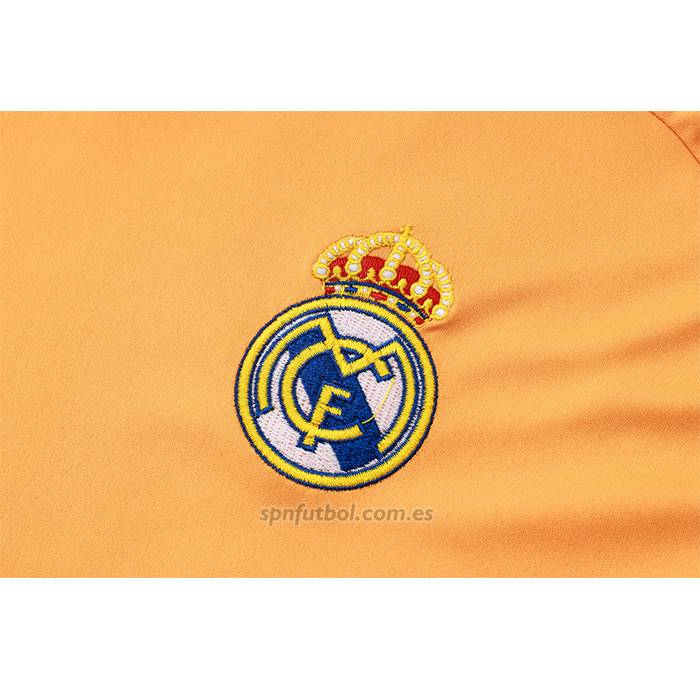 Chandal del Real Madrid Manga Corta 2024-2025 Amarillo - Pantalon Corto